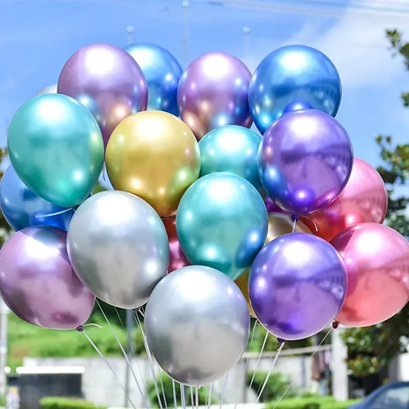 Globos cromados de 10 pulgadas