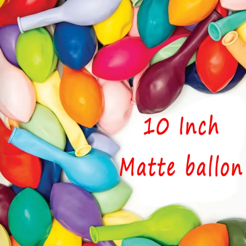 Globos mate de 10 pulgadas