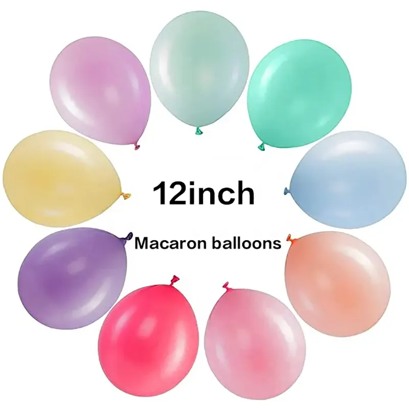 Globos de látex de macarrones de 12 pulgadas
