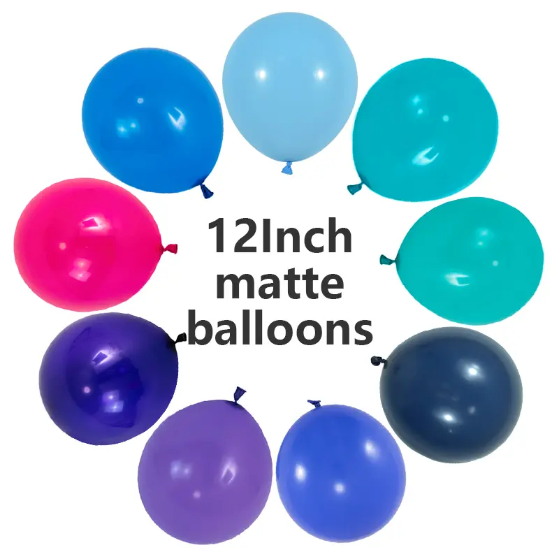 Globos de látex mate de 12 pulgadas