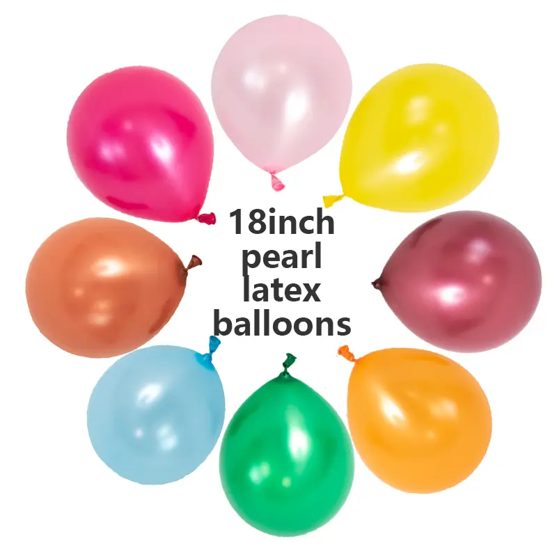 Globos de látex perlados de 18 pulgadas