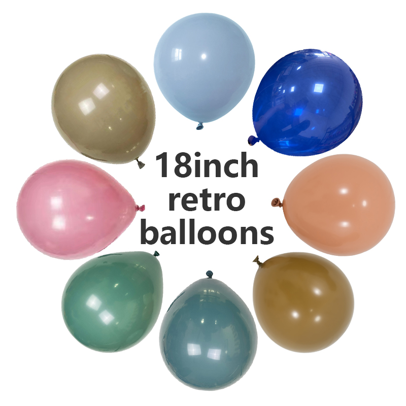 Globos retro de 18 pulgadas.