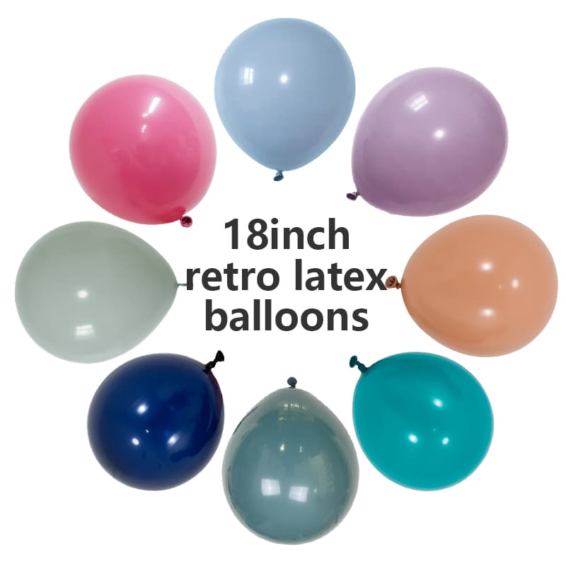 Globos de látex retro de 18 pulgadas