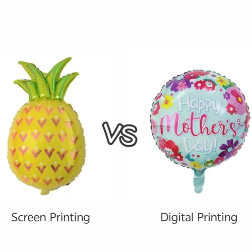 Serigrafía versus impresión digital: cuál es mejor para los globos de aluminio