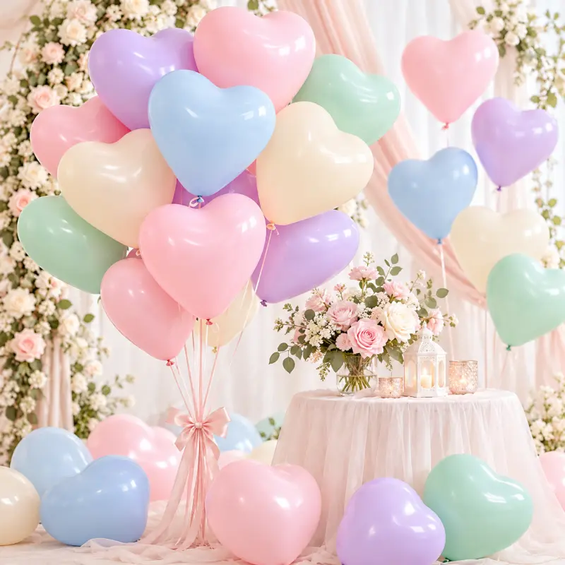 Cómo verificar las dimensiones del globo de látex en forma de corazón para pedidos al por mayor