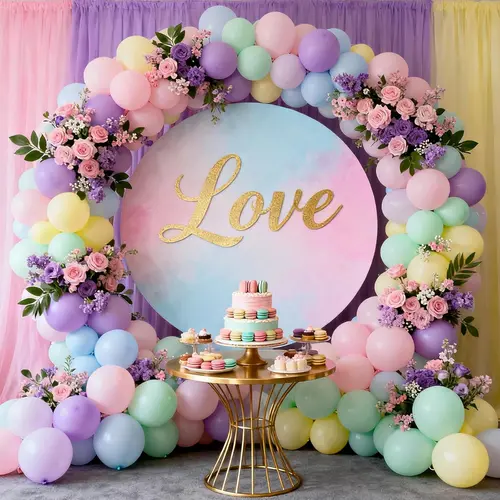 Globos de fiesta de macarrones