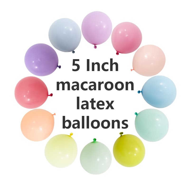Globos de látex macarrón de 5 pulgadas