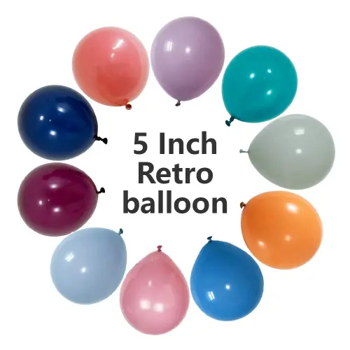 Globos de látex retro de 5 pulgadas