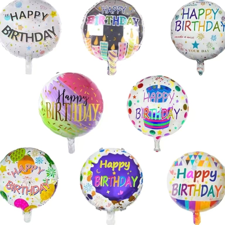 Decoraciones de globos de aluminio para fiesta de cumpleaños