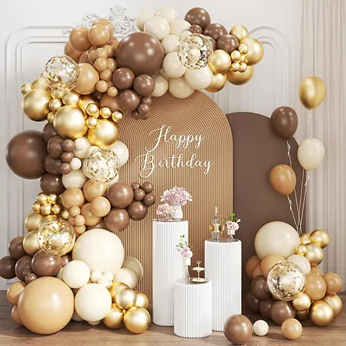 Kit de arco de globos color camel