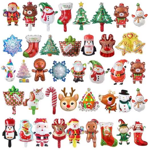 Kits de globos de aluminio navideños