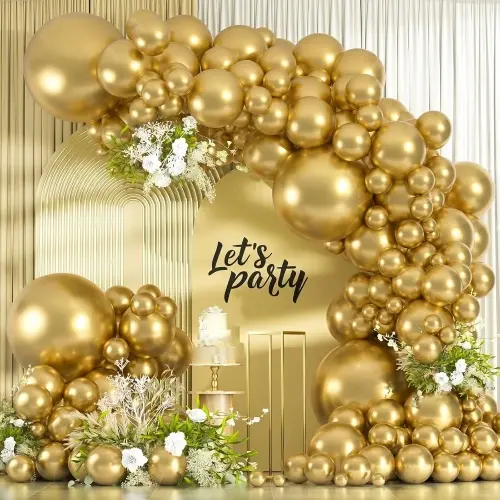 Globos de oro cromado