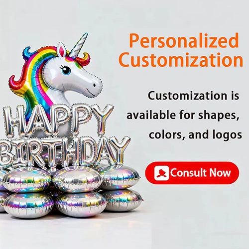 Globo de aluminio personalizado