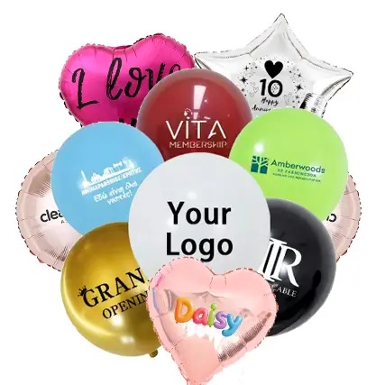Globos impresos personalizados a granel