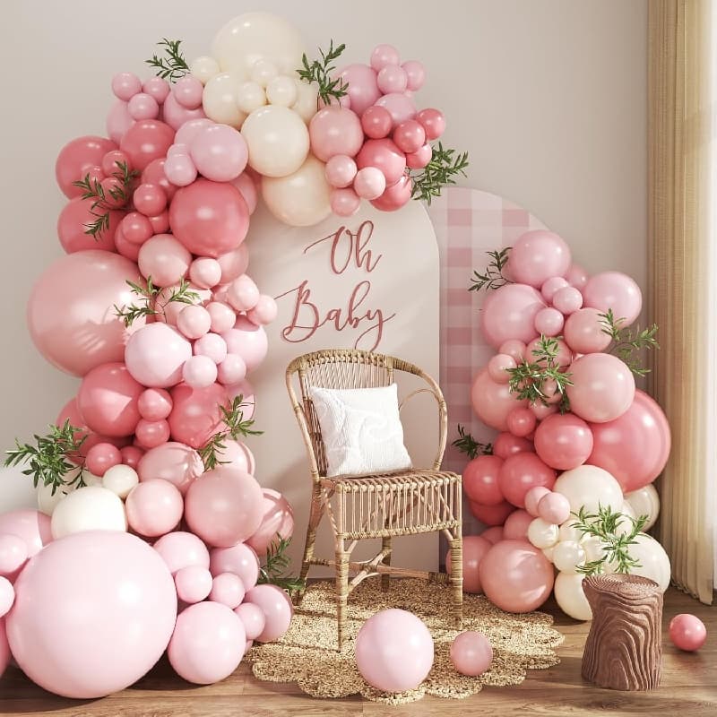 Kit de guirnalda de globos rosa polvoriento