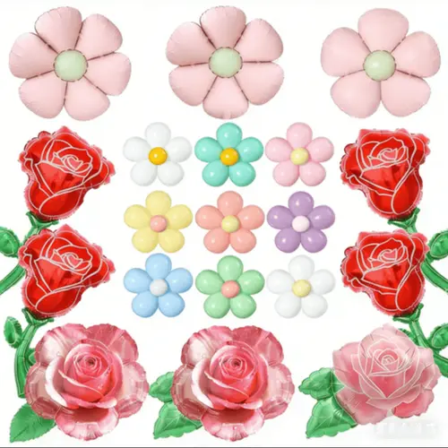 Globos de papel de flores