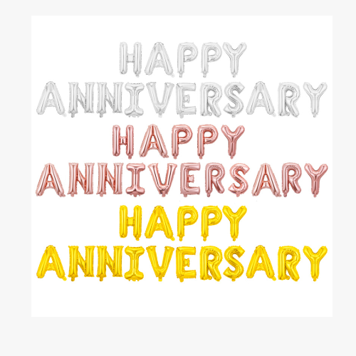 Globo de aluminio feliz aniversario