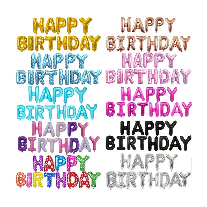 Feliz cumpleaños Globos de láminas