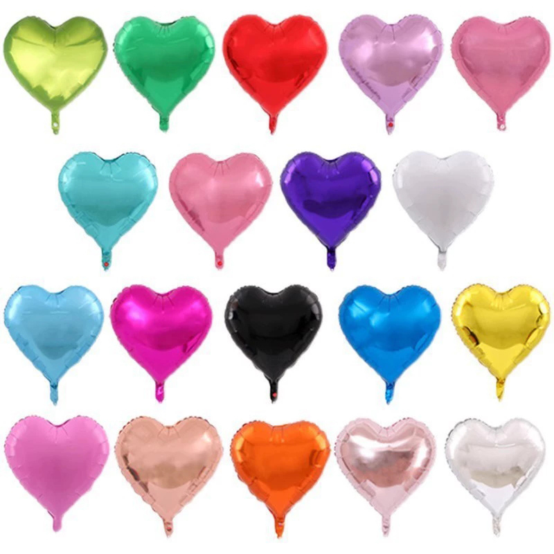 Globos de láminas de corazón
