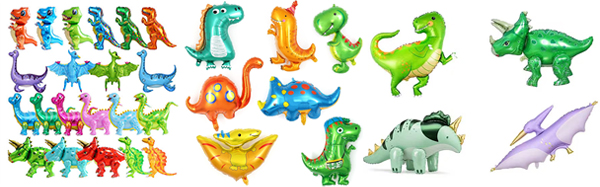 Cartoon Dinosaur Foil Balloon