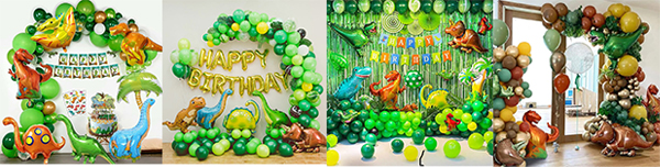 Dinosaur balloon arch garland