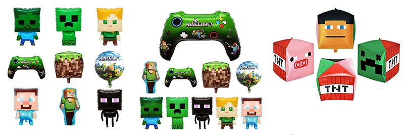 Minecraft Special shaped Foil Balloons