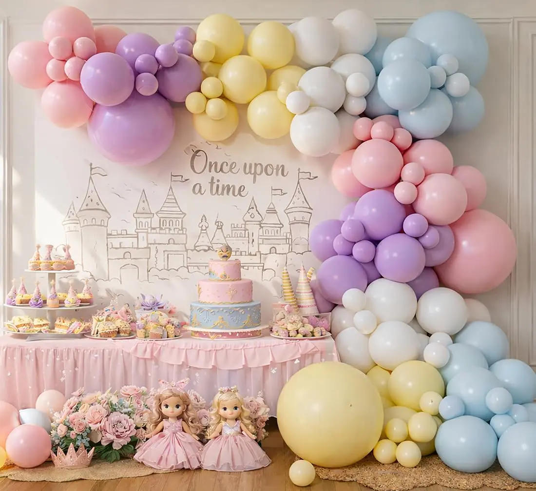 Kits de arco de guirnalda de globos pastel Macaron
