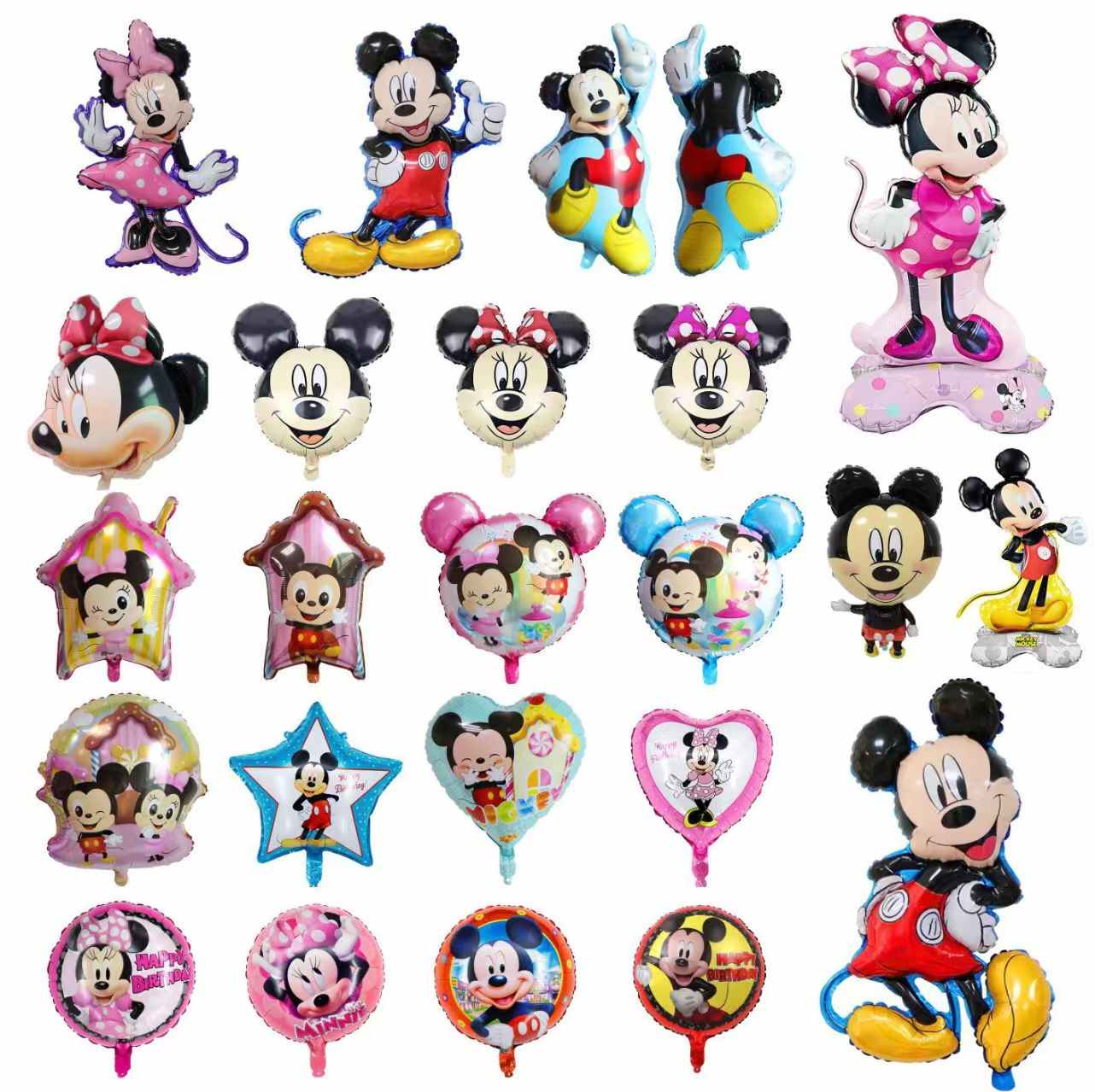 Globos de aluminio de Mickey y Minnie