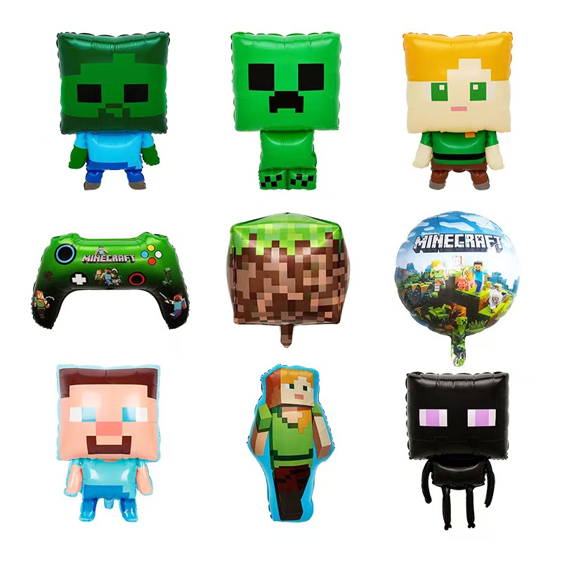 Globos de lámina de Minecraft