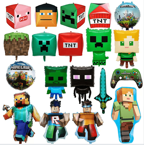 Globos de fiesta de Minecraft