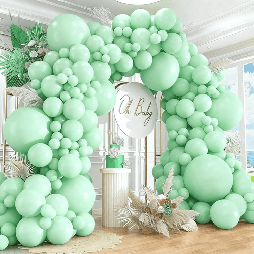 Guirnalda de globos de menta