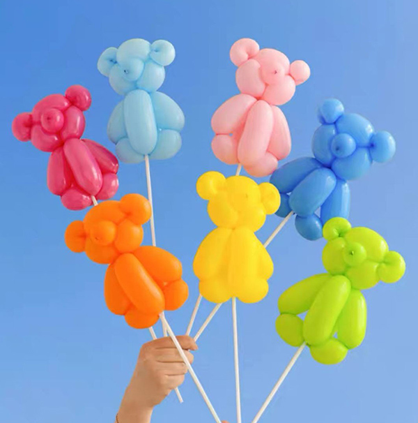 Modelado de globos de látex