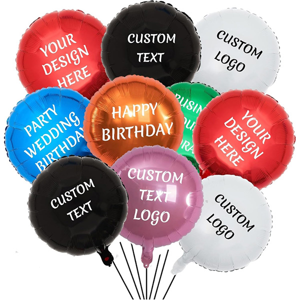 Globos de lámina impresos
