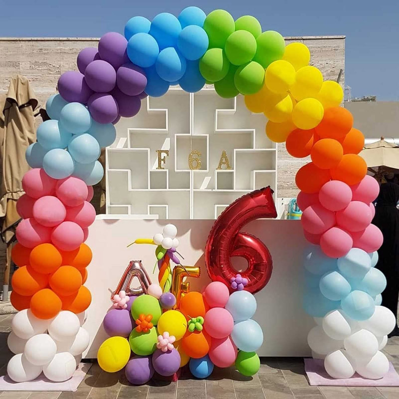 Guirnalda de globos arcoiris