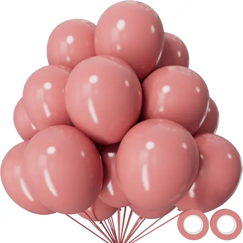 Globos retro rosa polvoriento