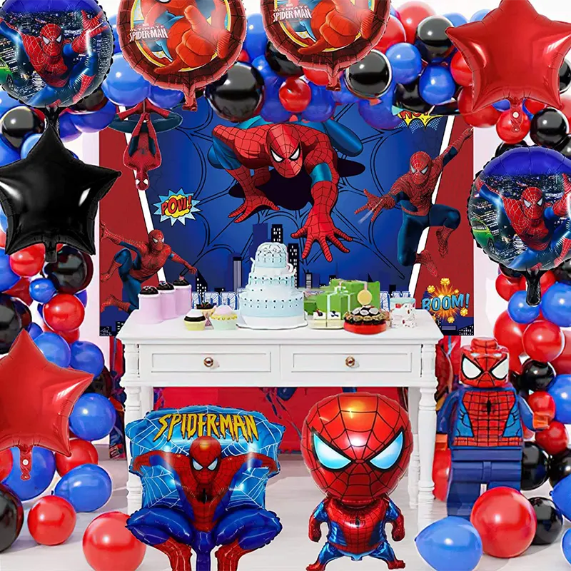 Garland de arco de globo de superhéroes