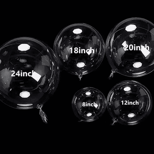 Globo bobo transparente