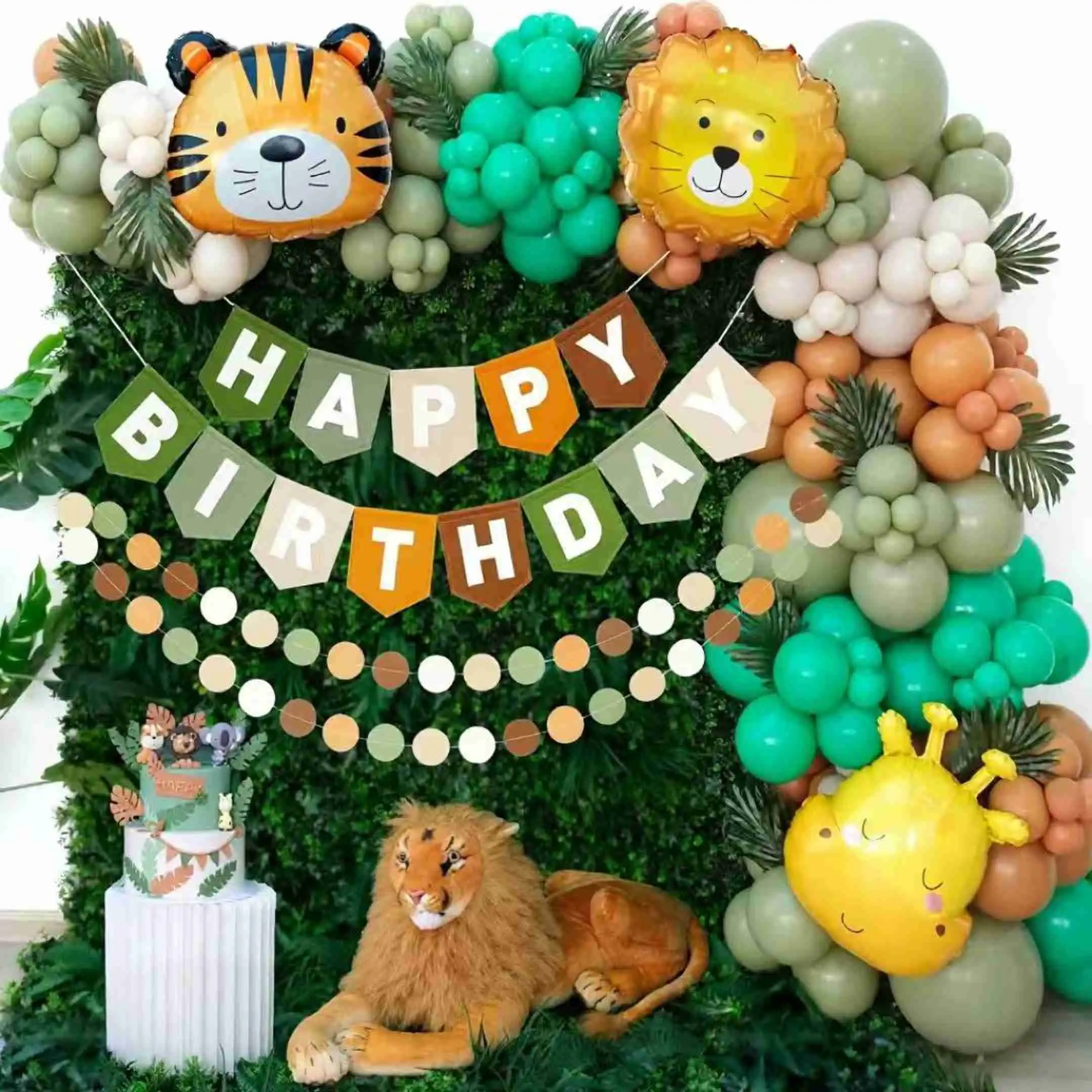 Conjunto de globos salvajes.