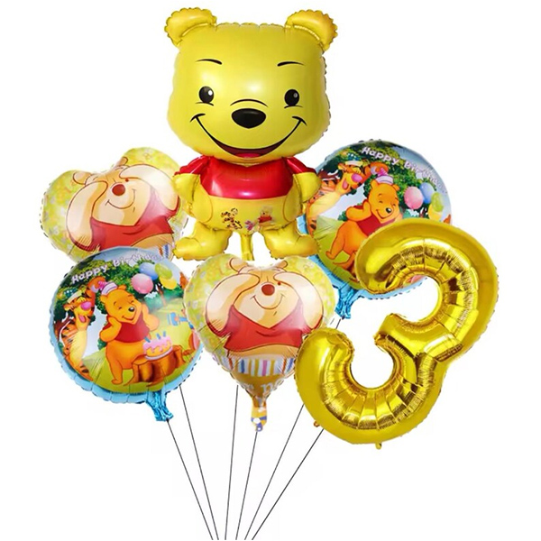 Kit de globos de Winnie Pooh.